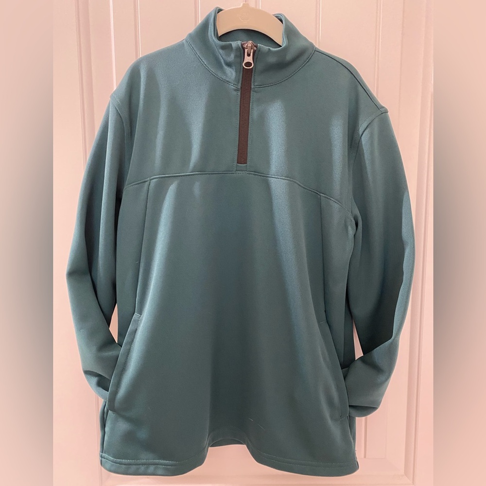 Z by Zella Hunter Green Boys Quarter Zip (Size S, 7/8)